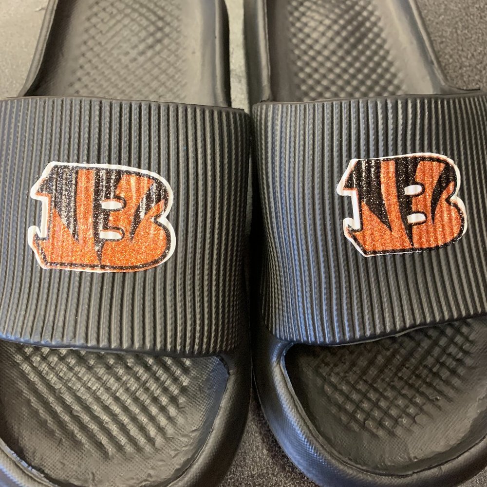 Bengals Slides Glitter
